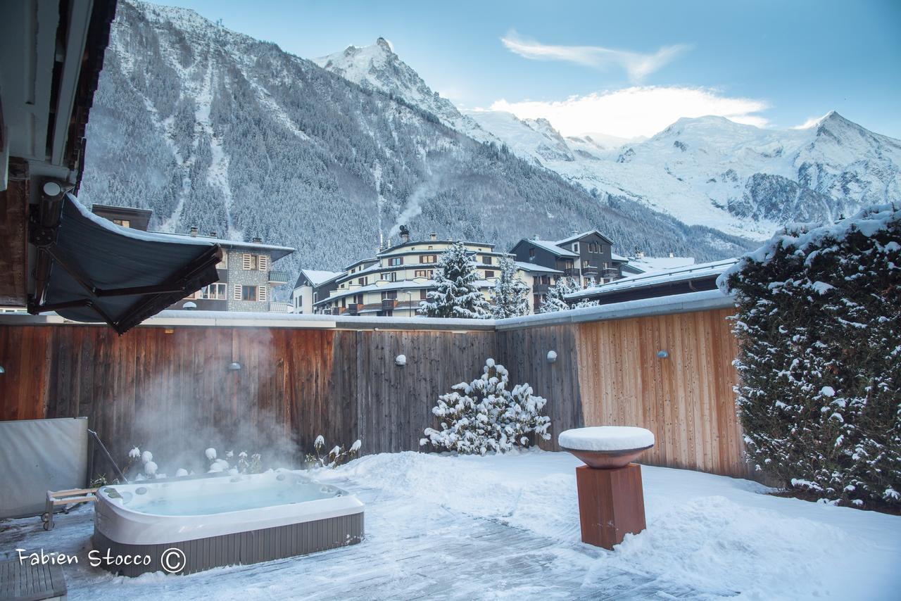 Apartment Au Bon Coin - Luxury Chamonix Hidden Haven, Mont Blanc View, Hot Tub And Garden Luaran gambar