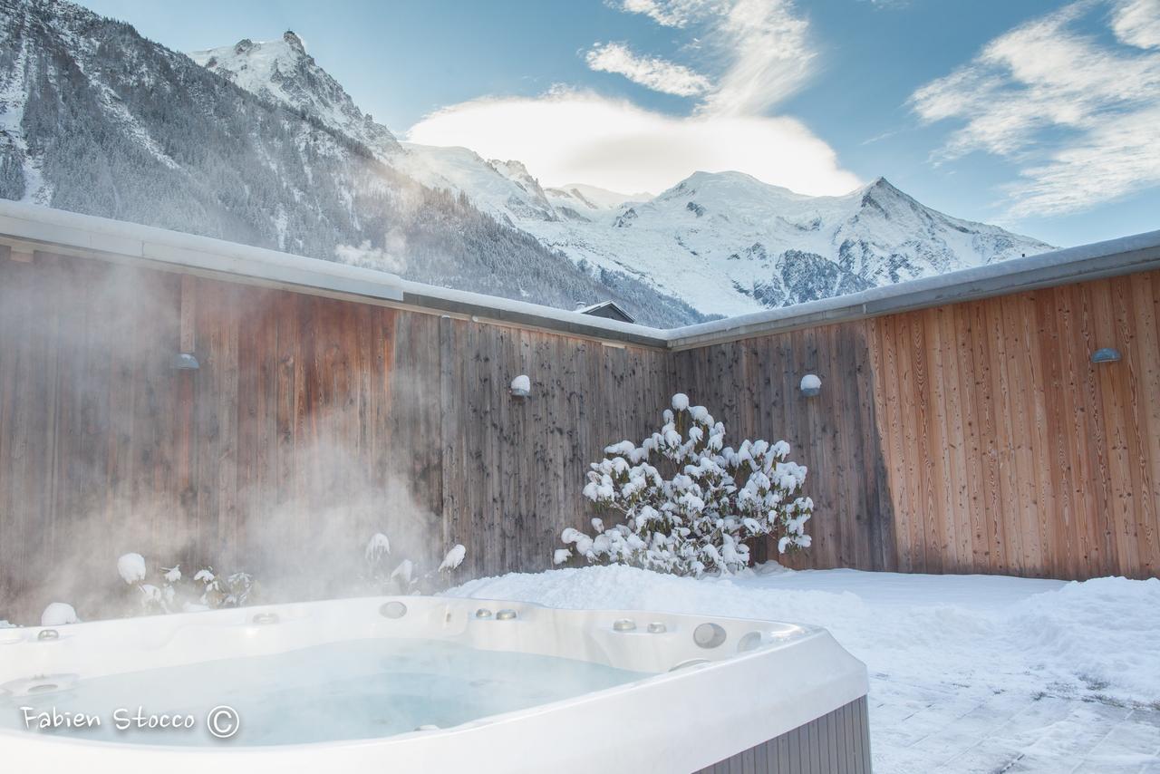 Apartment Au Bon Coin - Luxury Chamonix Hidden Haven, Mont Blanc View, Hot Tub And Garden Luaran gambar